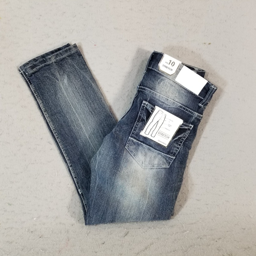 Southpole jeans women's petite 10 Skinny Straight blue denim pants 27x26 NEW